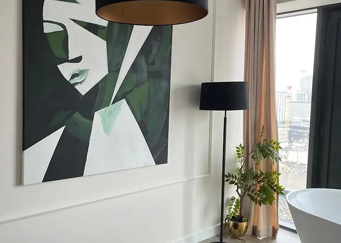 Apartament Sky Tower L 18 Piętro L Wanna Z Widokiem Na