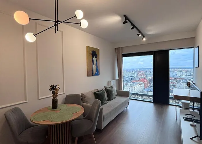 Sky Tower L 18 Piętro L Wanna Z Widokiem Na Apartament *