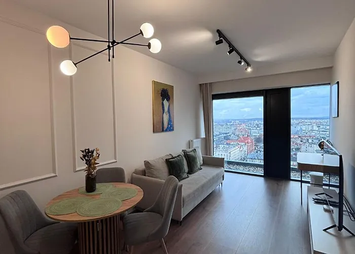 Sky Tower L 18 Piętro L Wanna Z Widokiem Na *